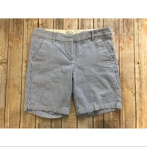 J. Crew Bermuda Striped Nautical Shorts